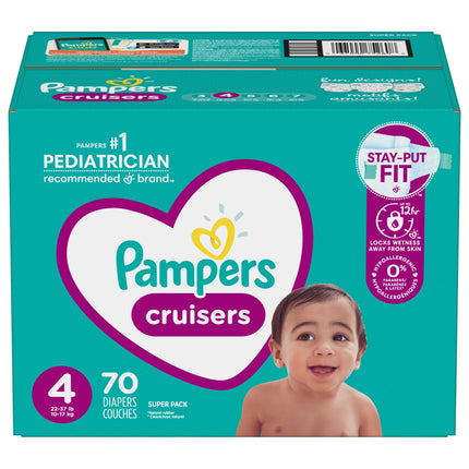 Pampers Cruisers Size 4 Super Pack - 70 CT 1 Pack