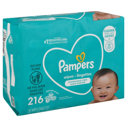 Pampers Wipes Complete Clean Unscented - 216 CT 4 Pack