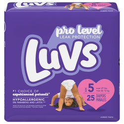 Luvs Diapers Jumbo Pack Size 5 - 25 CT 4 Pack
