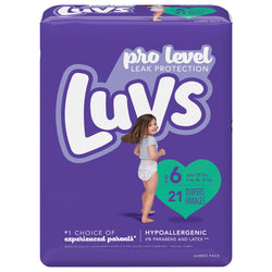 Luvs Diapers Jumbo Pack Size 6 - 21 CT 4 Pack