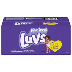 Luvs Hypoallergenic Diapers Size 4 - 88 Diapers
