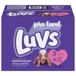 Luvs Diapers Hypoallergenic Size 5 - 74 Diapers