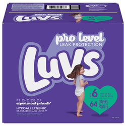 Luvs Diapers Hypoallergenic Size 6 - 64 Diapers