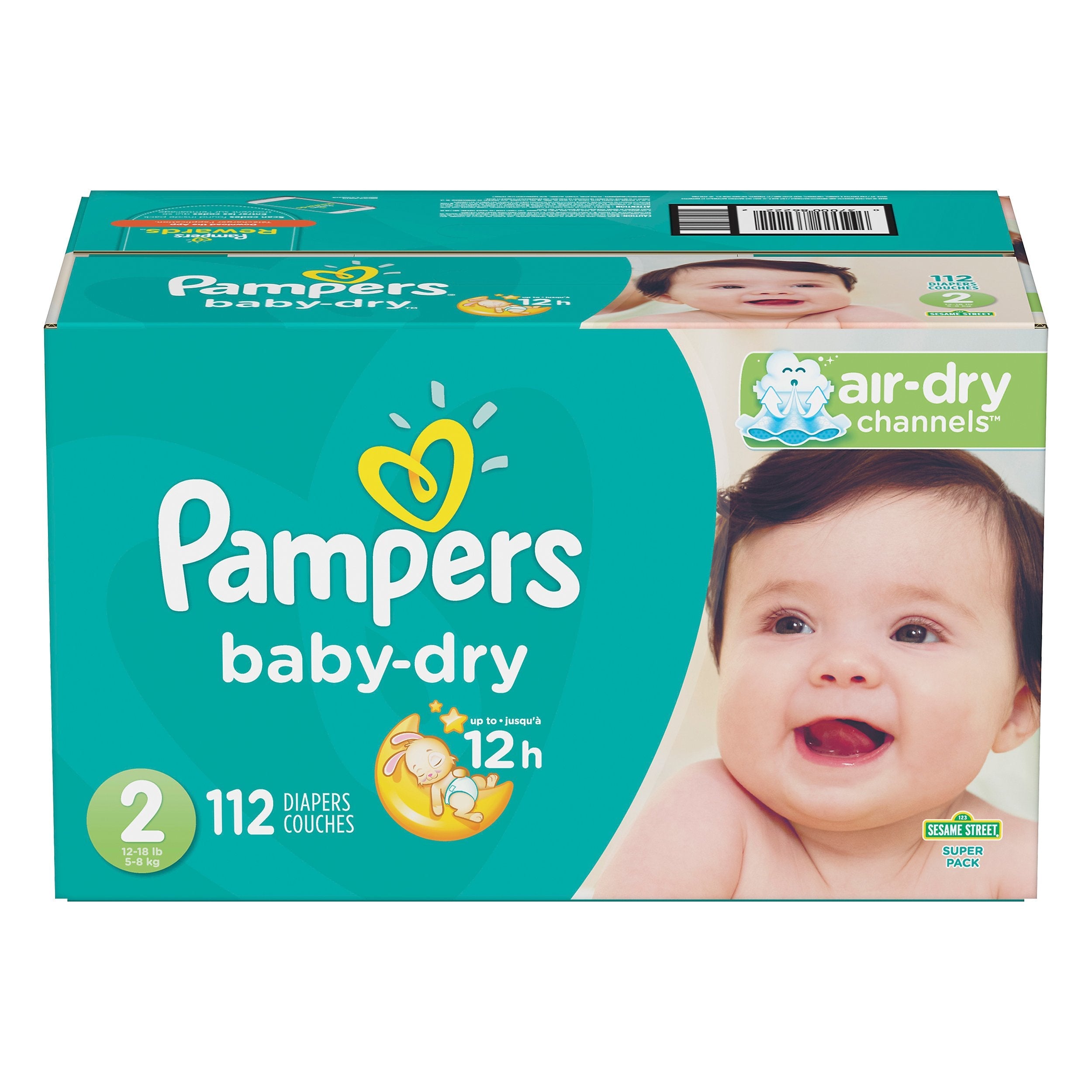 Pampers Baby-Dry Size 2 Diapers, 112 ct - King Soopers