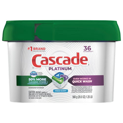 Cascade Platinum Fresh Scent Actionpacs - 20 OZ 6 Pack