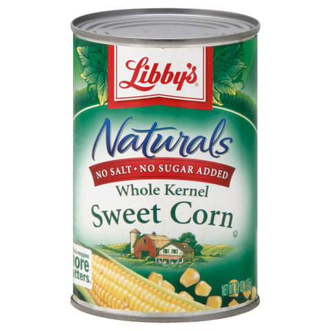 Libby's Whole Kernel Sweet Corn No Salt Added - 15.25 OZ 12 Pack