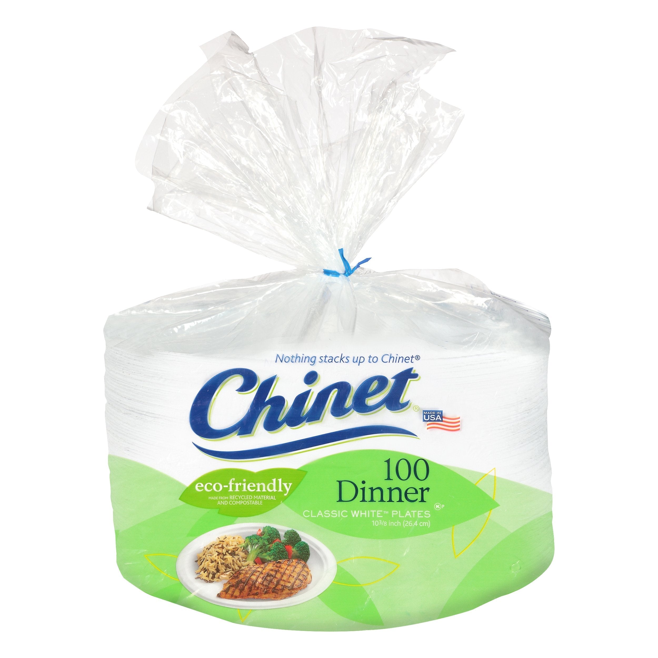 Chinet Dinner Plate - 100 CT 4 Pack – StockUpExpress