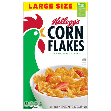 Kellogg's Corn Flakes Large Size - 12 OZ 10 Pack