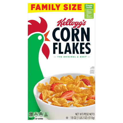 Kellogg's Corn Flakes Family Size - 18 OZ 6 Pack