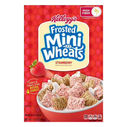 Kellogg's Frosted Mini Wheats Strawberry - 14.3 OZ 10 Pack