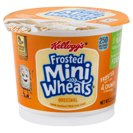 Kellogg's Cereal Cup Frosted Mini Wheats - 2.5 OZ 12 Pack