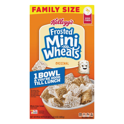 Kellogg's Frosted Mini Wheats Family Size - 24 OZ 10 Pack
