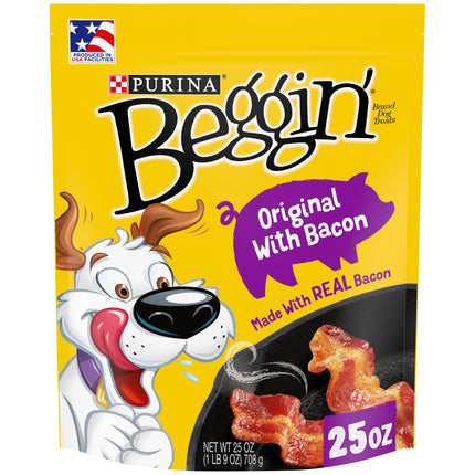 Beggin Strips Dog Treats Bacon - 25 OZ 4 Pack