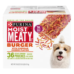 Purina Dog Food Moist & Meaty With Cheese - 36 Pouches