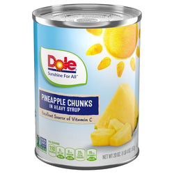 Dole Pineapple Chunks In Heavy Syrup - 20 OZ 12 Pack