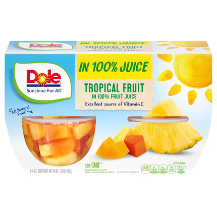 Dole Fruit Cups Tropical Fruit - 16 OZ 6 Pack