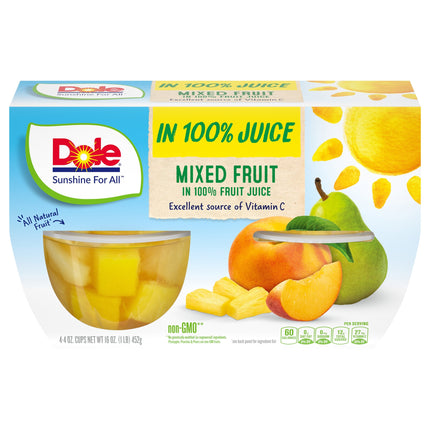 Dole Fruit Cups Mixed Fruit - 16 OZ 6 Pack