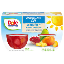 Dole Fruit Cups Mixed In Cherry Gelatin - 17.2 OZ 6 Pack