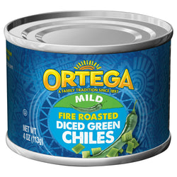 Ortega Chiles Diced - 4 OZ 12 Pack