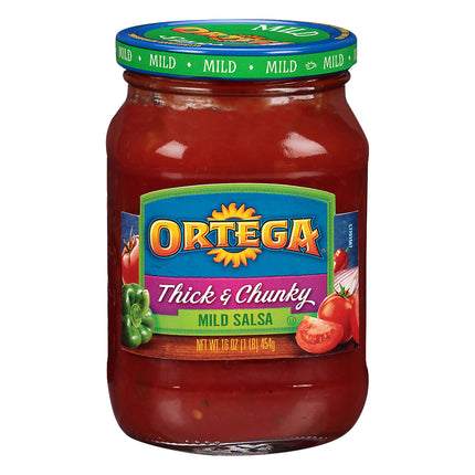 Ortega Salsa Thick & Chunky Mild - 16 OZ 12 Pack