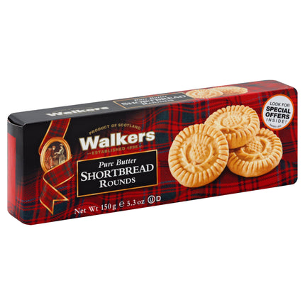 Walkers Shortbread Rounds Cookie - 5.3 OZ 12 Pack