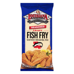 Louisiana Fish Fry Seasoned Crispy Fish Fry Seafood Breading Mix - 10 OZ 12 Pack