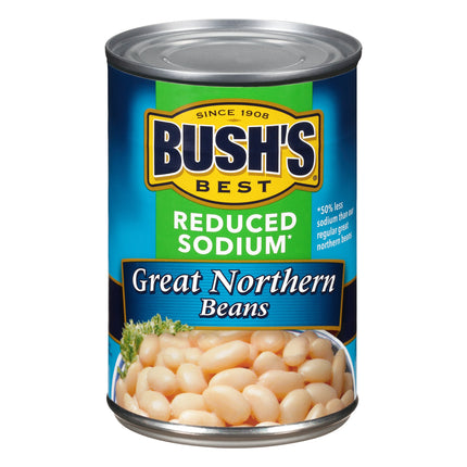 Bush's Beans Reduced Sodium Great Northern - 15.8 OZ 12 Pack