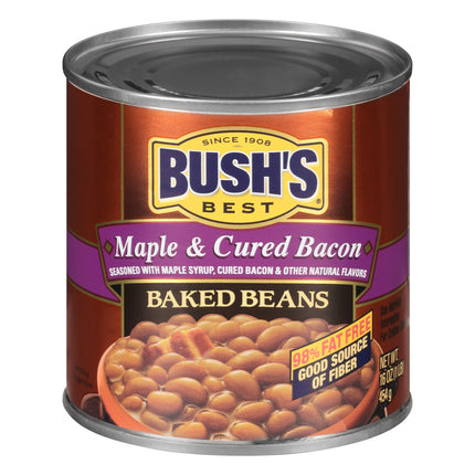 Bush's Beans Baked Maple Cured Bacon - 16 OZ 12 Pack