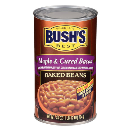 Bush's Beans Baked Maple Cured Bacon - 28 OZ 12 Pack