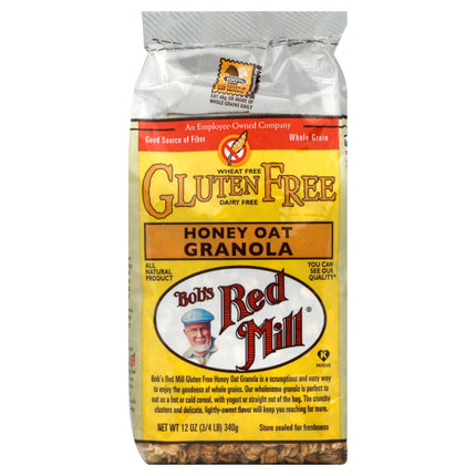 Bob's Red Mill Gluten Free Honey Oat Granola - 12 OZ 4 Pack
