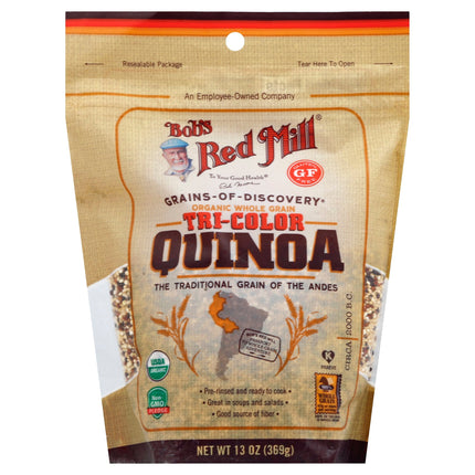 Bob's Red Mill Gluten Free Organic Quinoa Tri-Color - 13 OZ 5 Pack