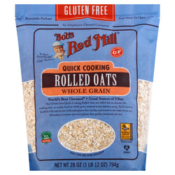 Bob's Red Mill Gluten Free Quick Cooking Rolled Oats - 28 OZ 4 Pack