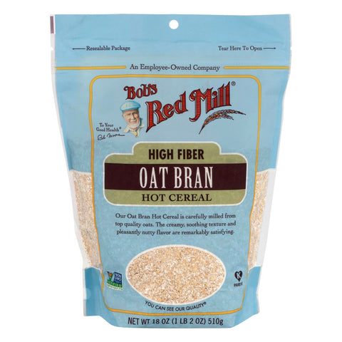 Bob's Red Mill High Fiber Oat Bran - 18 OZ 4 Pack