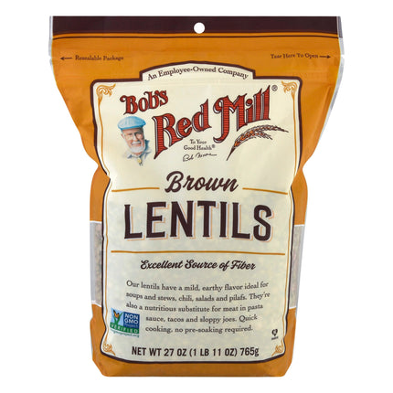 Bob's Red Mill Brown Lentils - 27 OZ 4 Pack