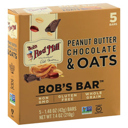 Bob's Red Mill Gluten Free Peanut Butter Chocolate & Oats Bars - 7.4 OZ 6 Pack