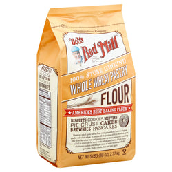Bob's Red Mill 100% Stone Ground Whole Wheat Pastry Flour - 5 LB 4 Pack