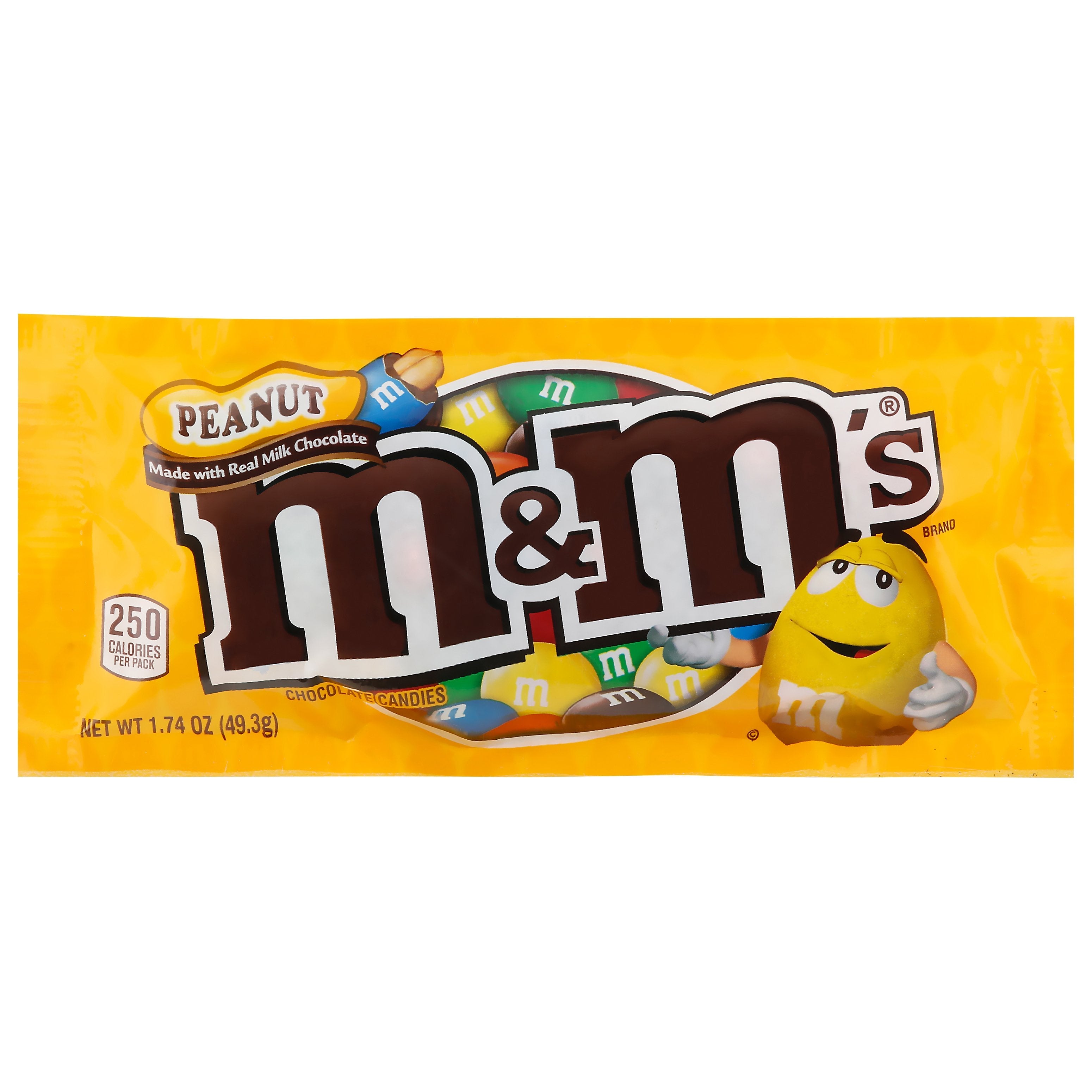 M&M's Peanut Chocolate Candies 1.74 Oz, Chocolate Candy