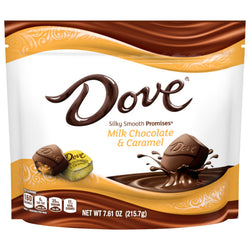 Dove Silky Smooth Promises Milk Chocolate & Caramel Stand Up Pouch - 7.61 OZ 8 Pack