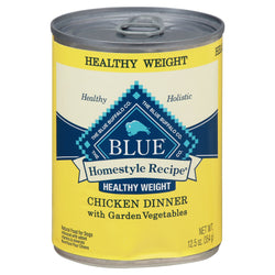 Blue Buffalo Homestyle Healthy Weight Chicken Dinner/Vegetables Dog Food - 12.5 OZ 12 Pack