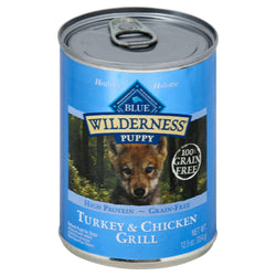 Blue Buffalo Wilderness Puppy Grain Free Turkey And Chicken - 12.5 OZ 12 Pack