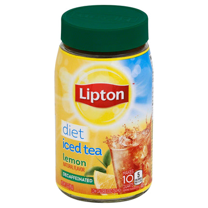 Lipton Tea Mix Diet Decaffeinated Lemon - 3 OZ 4 Pack