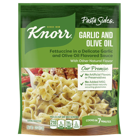 Knorr Noodles & Sauce Garlic & Olive Oil - 4 OZ 8 Pack