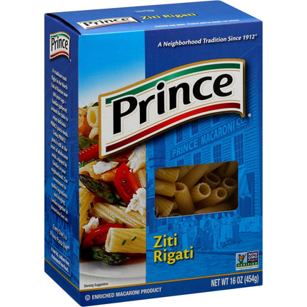 Prince Ziti Rigati - 16 OZ 12 Pack