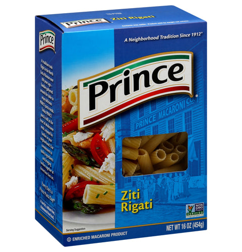 Prince Ziti Rigati - 16 OZ 12 Pack