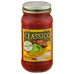 Classico Sauce Pasta Italian Sausage - 24 OZ 12 Pack