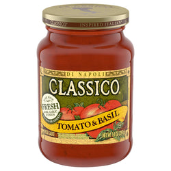 Classico Sauce Pasta Tomato & Basil - 14 OZ 12 Pack