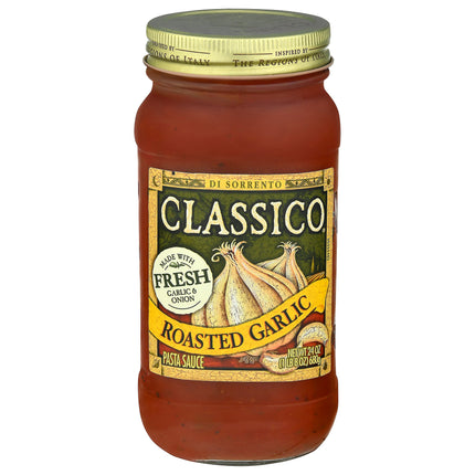 Classico Sauce Pasta Roasted Garlic - 24 OZ 12 Pack