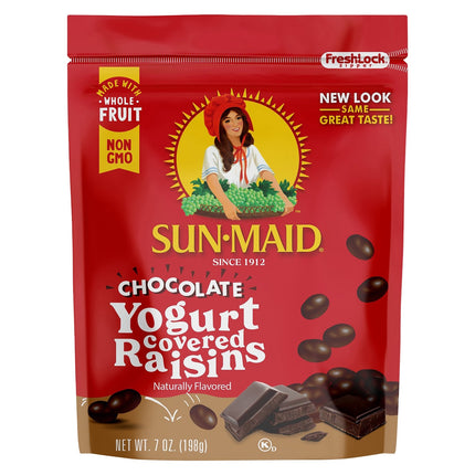 Sun-Maid Raisins Chocolate Yogurt - 7 OZ 12 Pack