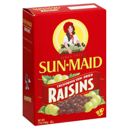 Sun-Maid Raisins Carton - 12 OZ 24 Pack