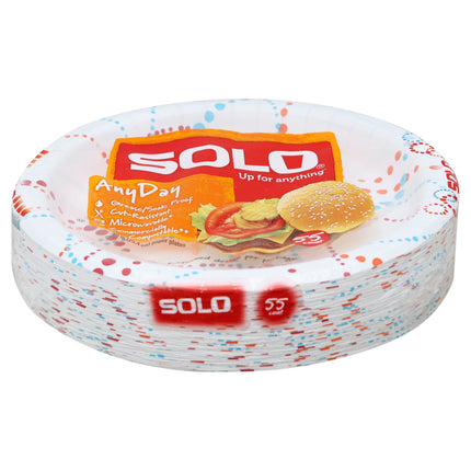 Solo Plates Heavy Duty - 55 CT 12 Pack
